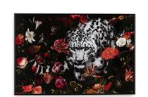 Coco Maison Floral Cheetah schilderij 120x80cm wanddecoratie
